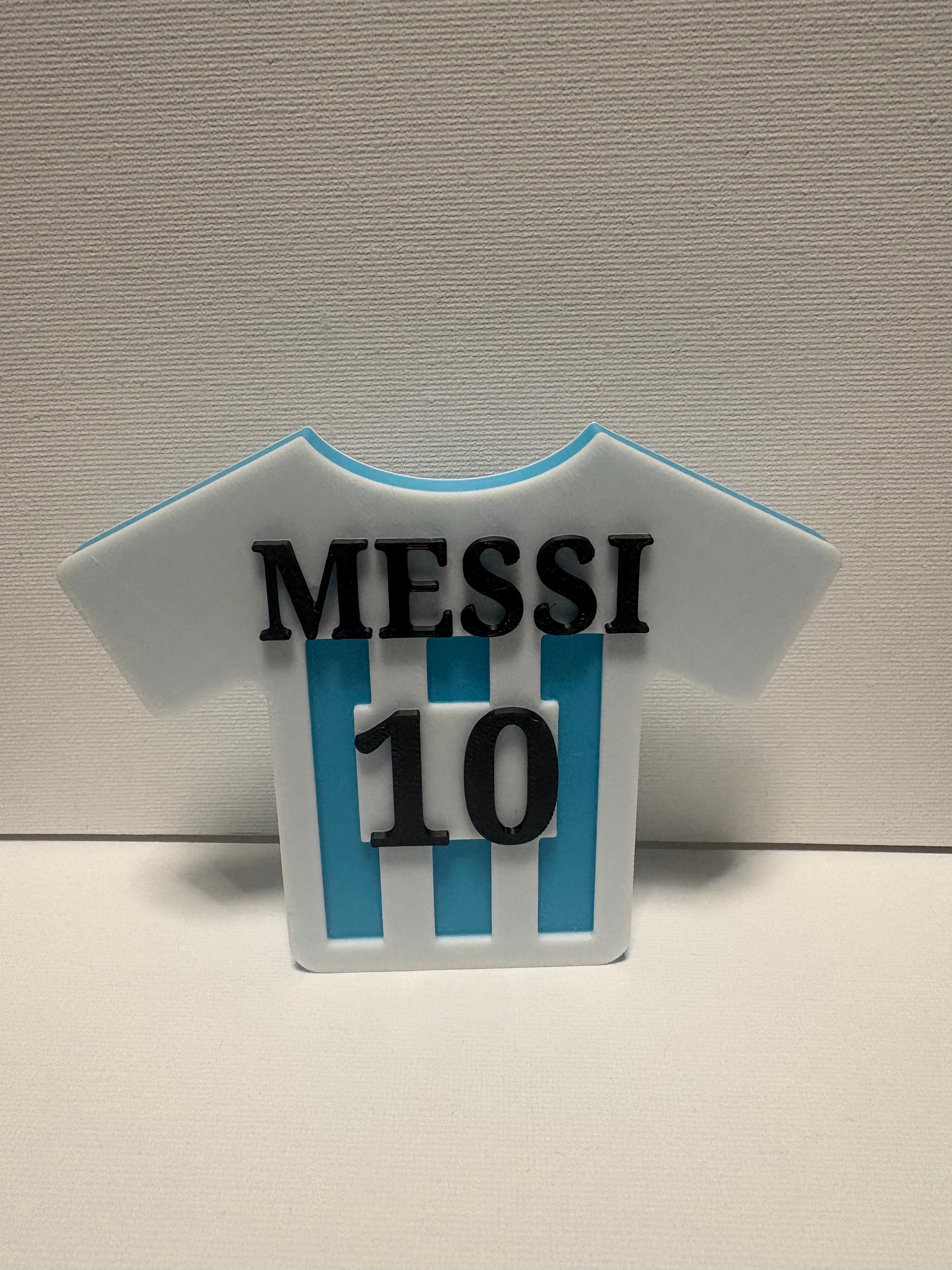 3D-Fußballtrikot Lionel Messi #10 – personalisierbar ⚽