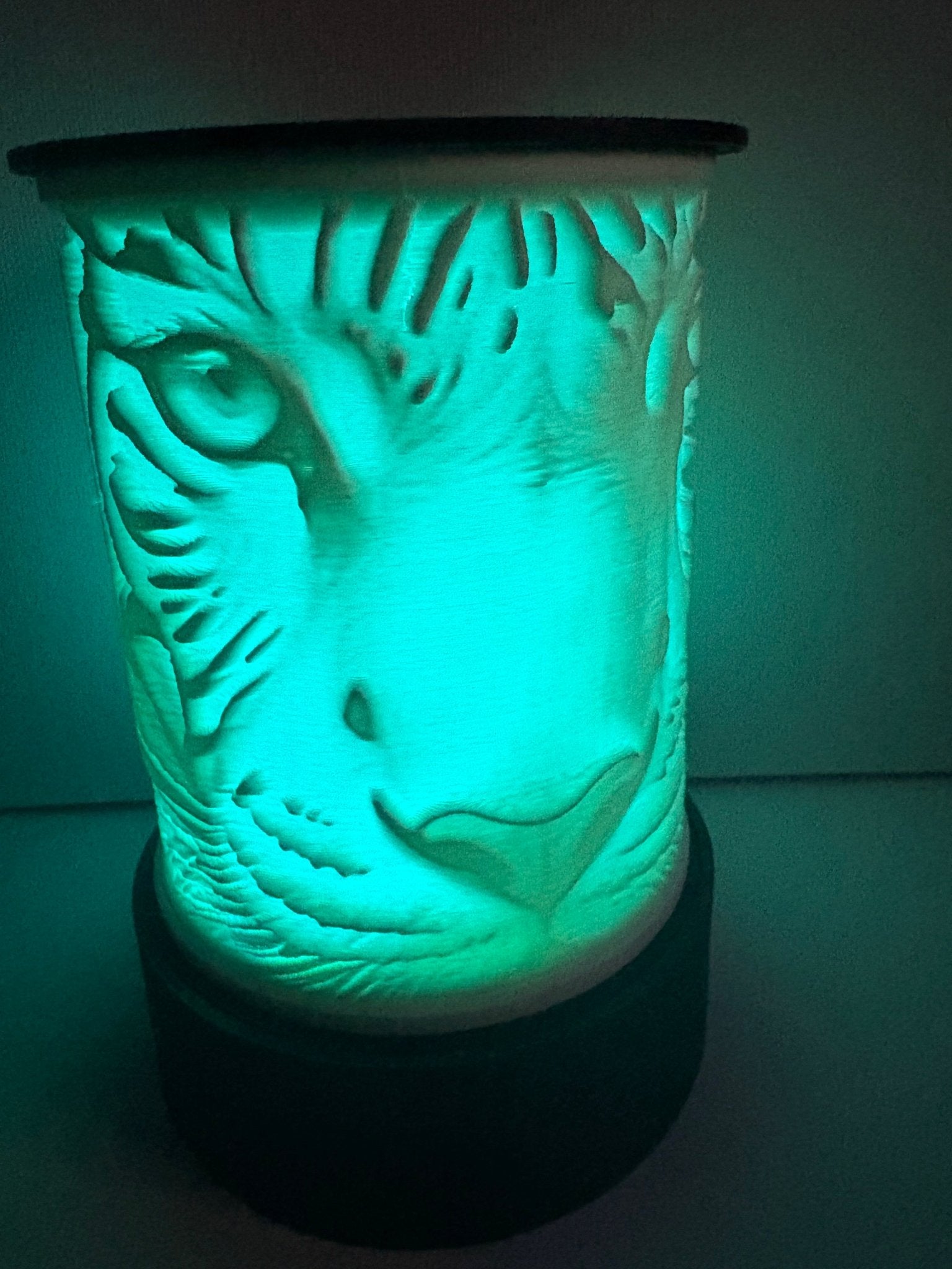 LED Lampe Magic Tiger – Personalisierte Lithophane Lampe mit Farbwechsel - PP3D-Design