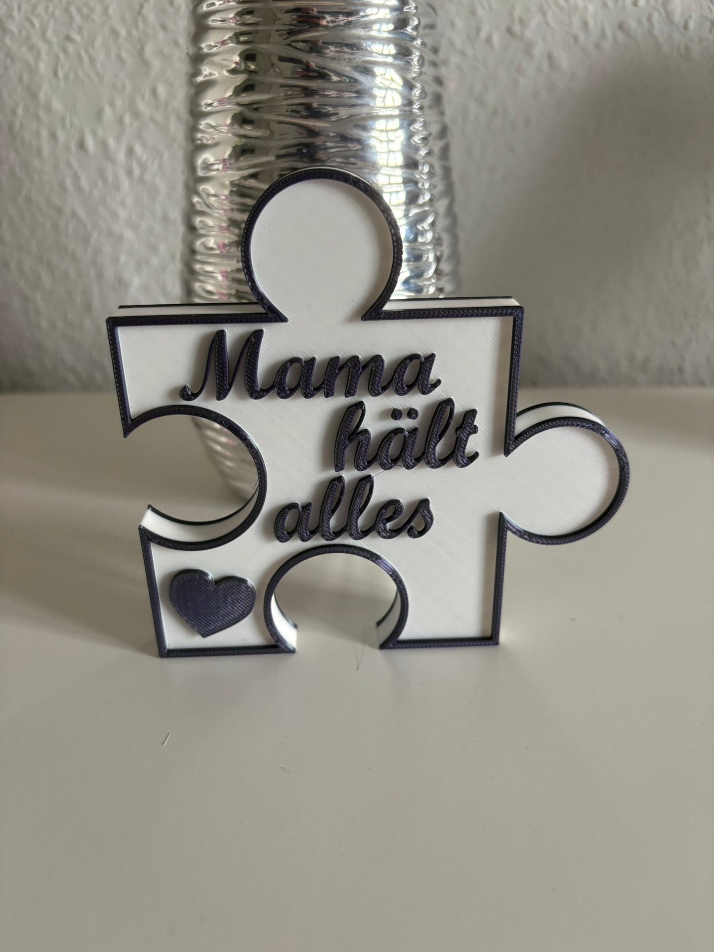 Puzzle-Aufsteller „Mama hält alles zusammen“ ❤️