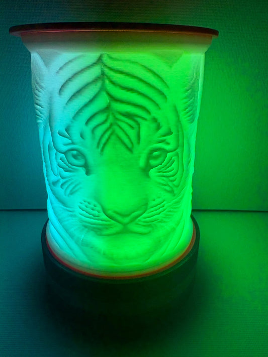 LED Lampe Sweet Tigers – Personalisierte Lithophane Lampe mit Farbwechsel