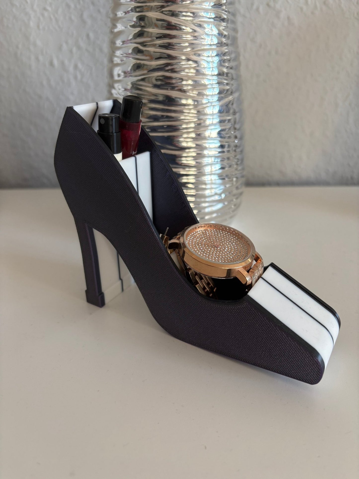 High-Heel Organizer – 3D-gedruckte Aufbewahrung für Schmuck & Beauty