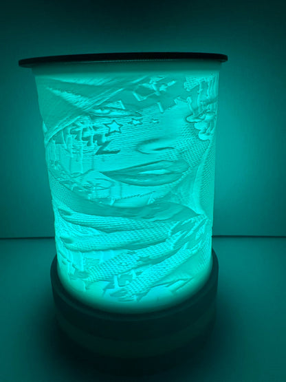LED Lampe Style Fashion Woman – Personalisierte Lithophane Lampe mit Farbwechsel