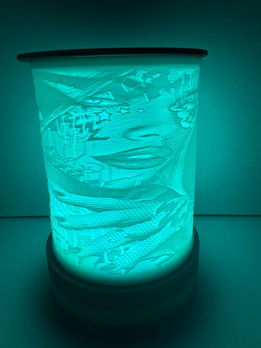 LED Lampe Style Fashion Woman – Personalisierte Lithophane Lampe mit Farbwechsel
