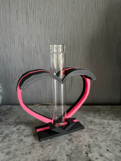 3D-Herzensvase – Liebe in modernem Design