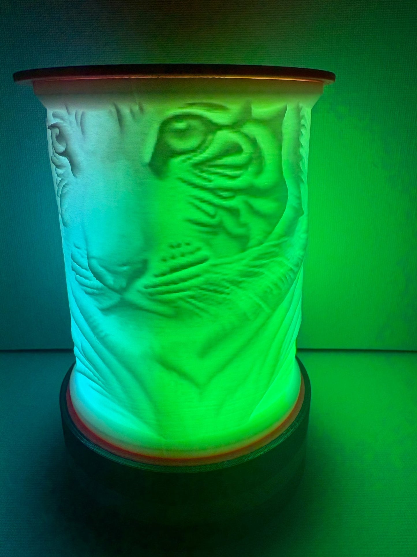 LED Lampe Sweet Tigers – Personalisierte Lithophane Lampe mit Farbwechsel