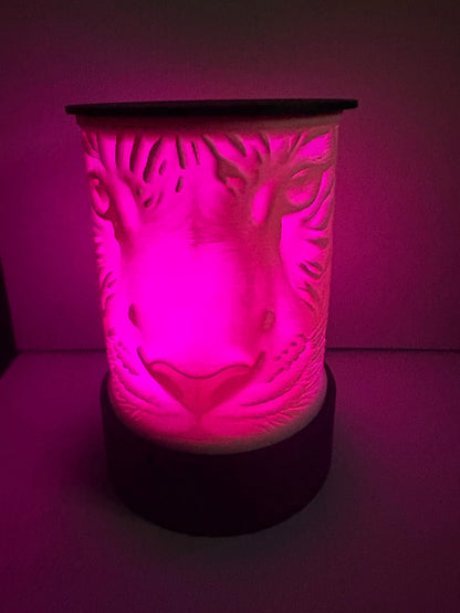 LED Lampe Magic Tiger – Personalisierte Lithophane Lampe mit Farbwechsel - PP3D-Design