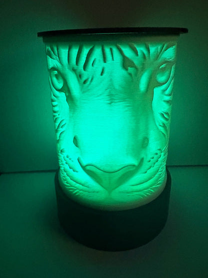 LED Lampe Magic Tiger – Personalisierte Lithophane Lampe mit Farbwechsel - PP3D-Design