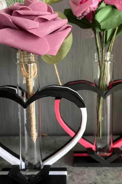 3D-Herzensvase – Liebe in modernem Design