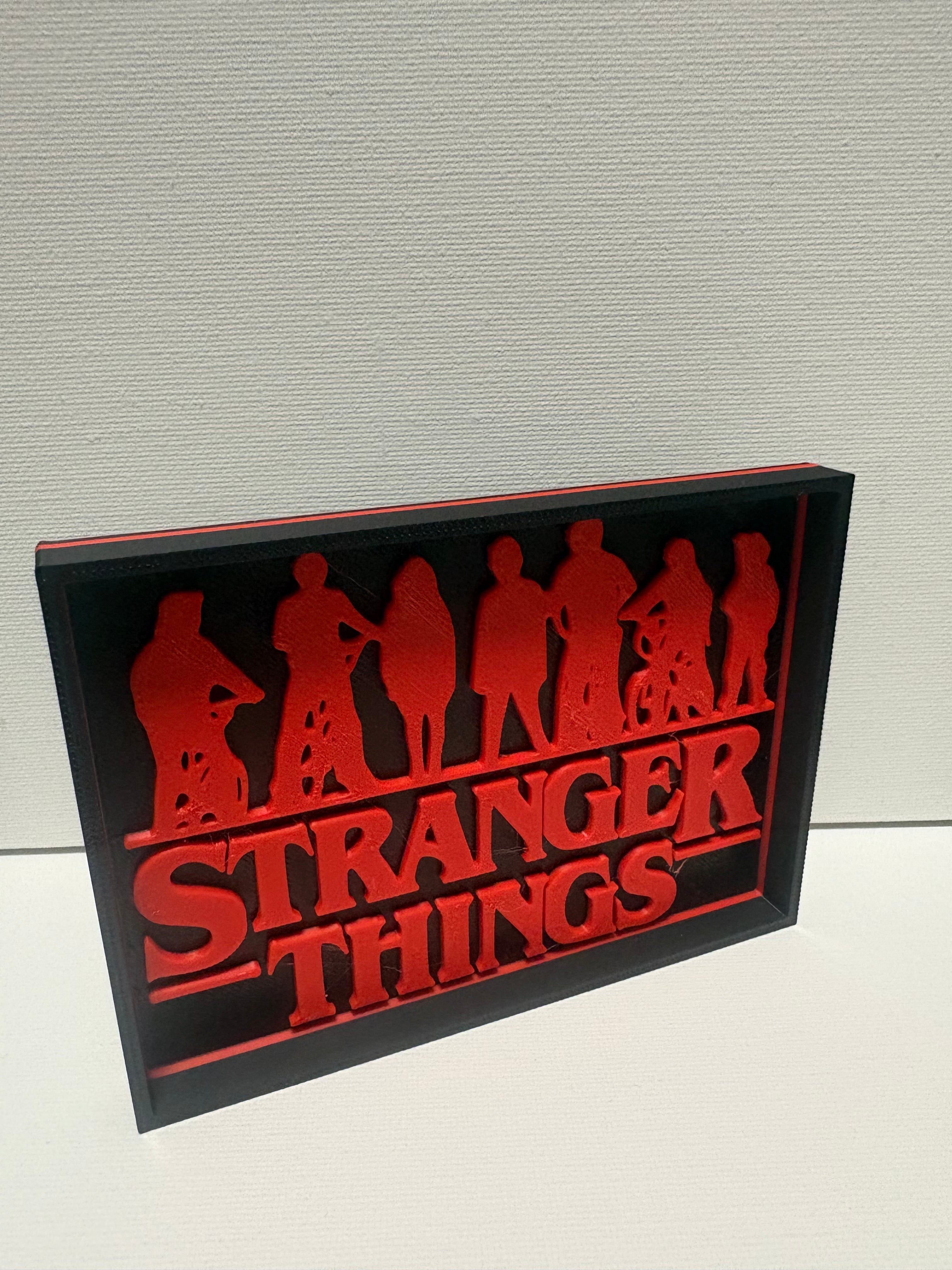 Stranger Things 3D-Deco-ikonisches Fan-Design 🔴⚡