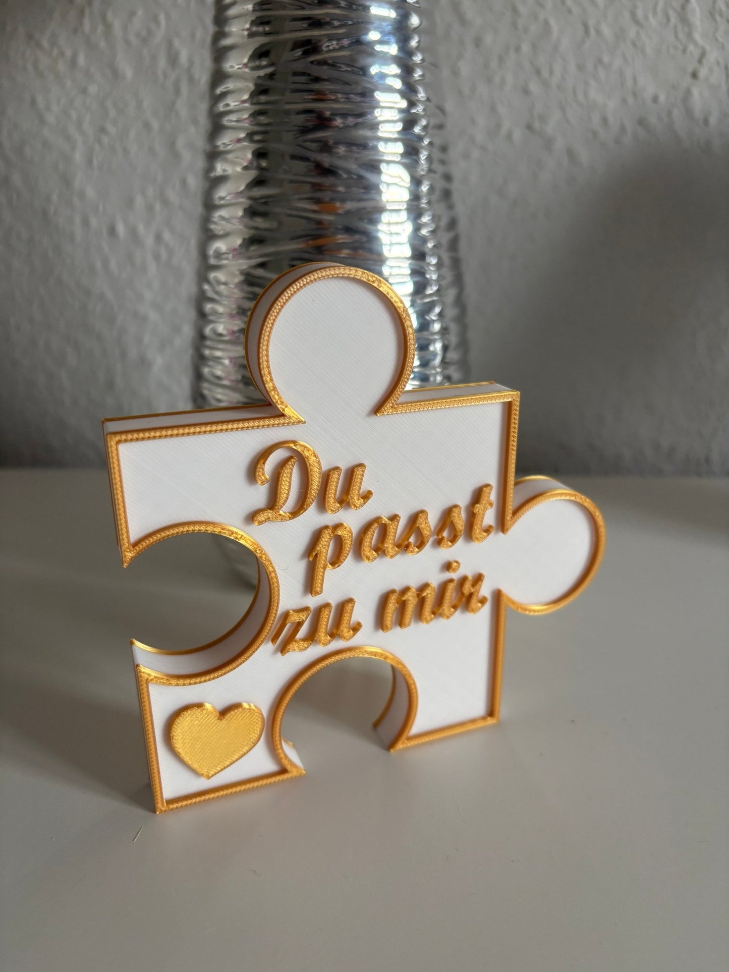 Personalisiertes Puzzle Herz – Geschenk für Paare aus dem 3D-Drucker