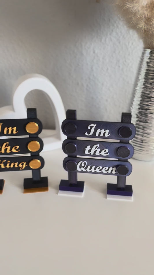 👑 „I’m the King / I’m the Queen“ – Dein persönliches Statement in 3D