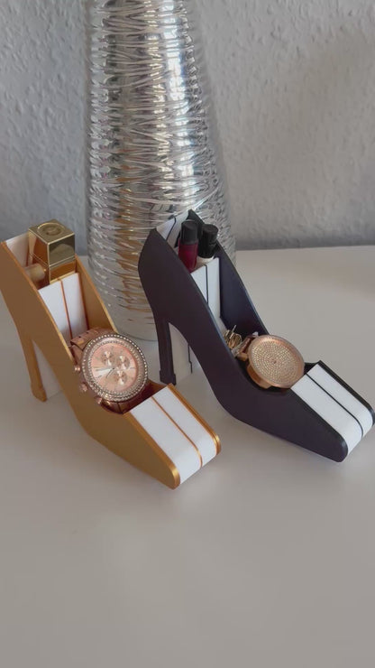 High-Heel Organizer – 3D-gedruckte Aufbewahrung für Schmuck & Beauty