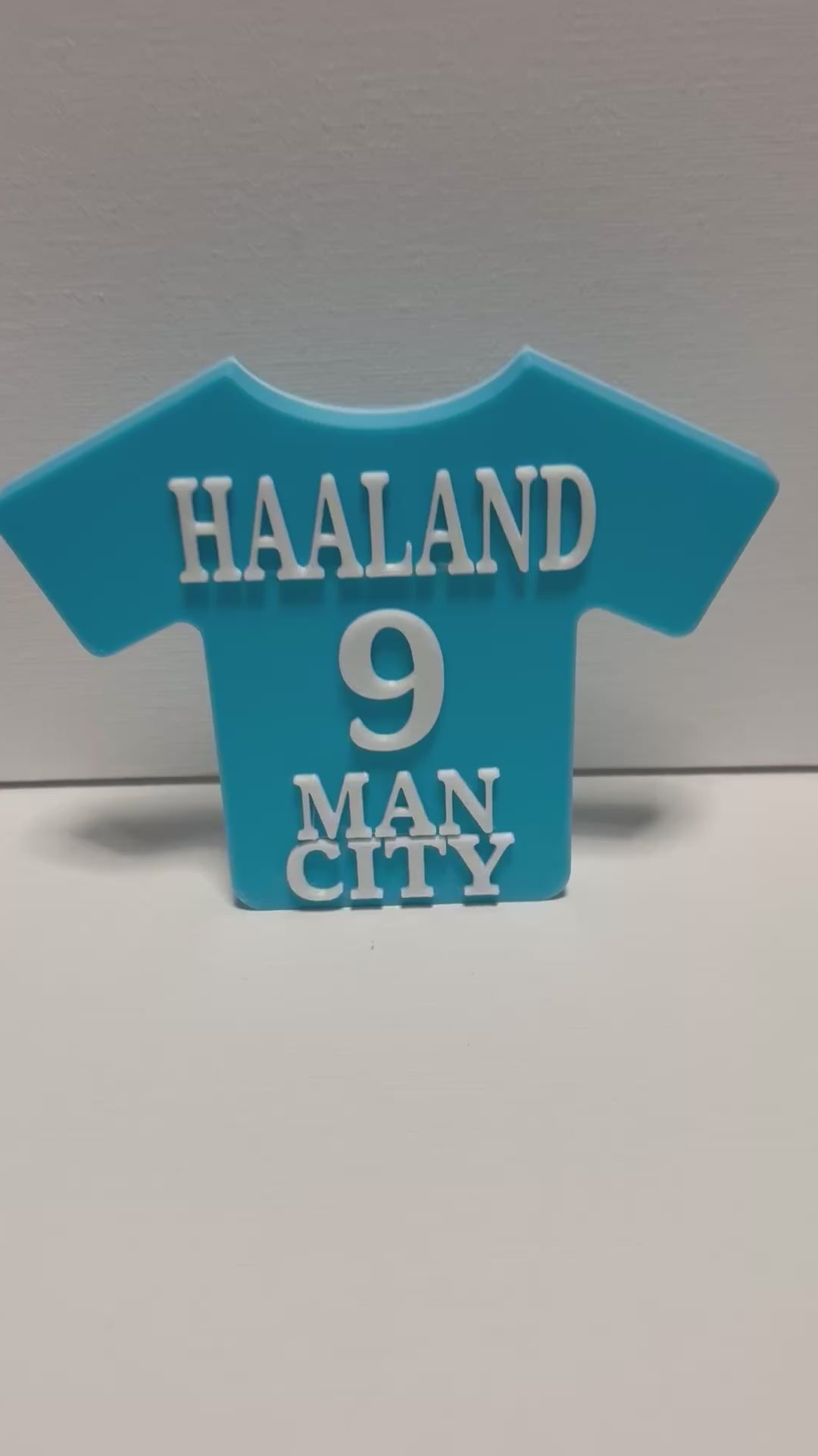 3D-gedrucktes Fußball-Trikot – Erling Haaland Nr. 9 (Man City Edition)